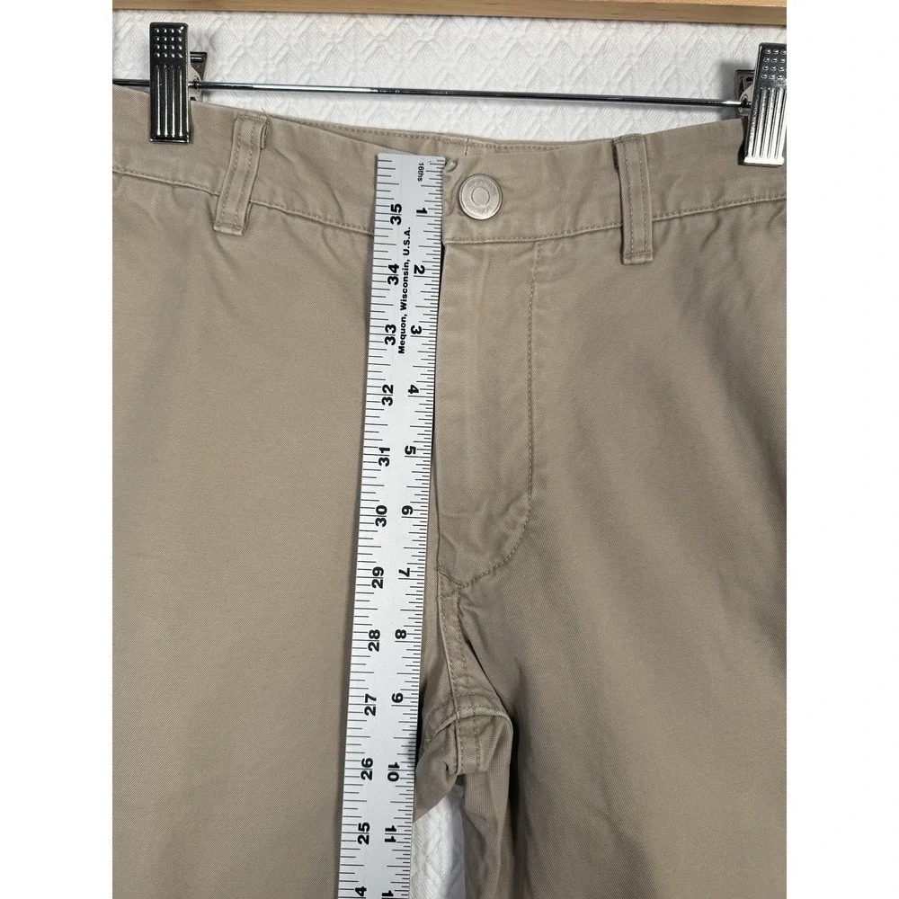Bonobos Slim Straigh Chinos Pants Men 29x31.5 Tan Casual Preppy Golf Office Flaw